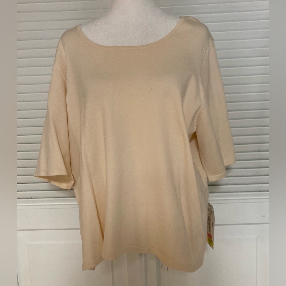 NWT Nygard Beige Blouse Size 18/20 - Picture 3 of 8